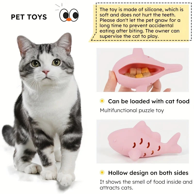 1pc Interactive Cat & Dog Toy - Durable Bite-Resistant Design, Hiding Food & Grinding Teeth Entertainment for Small Pets