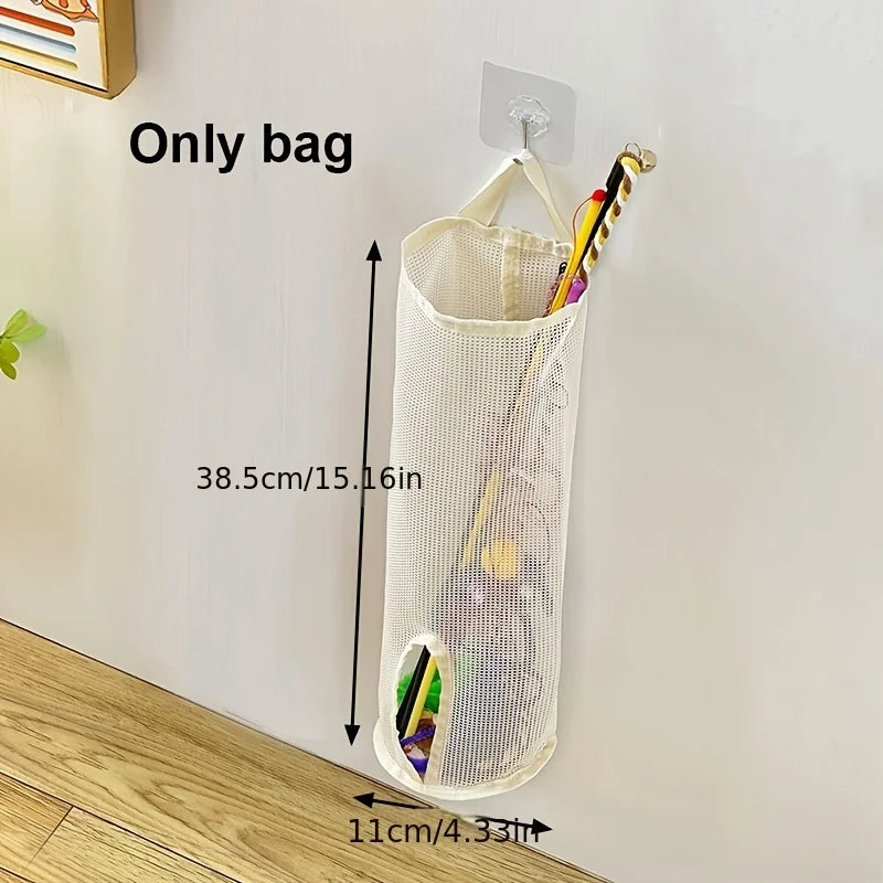 1pc Mesh Storage Bag for Cat Toys - Wall Hanging Organizer, Perfect for Pet Accessories, Toy Storage Organizer, Shelf Baskets