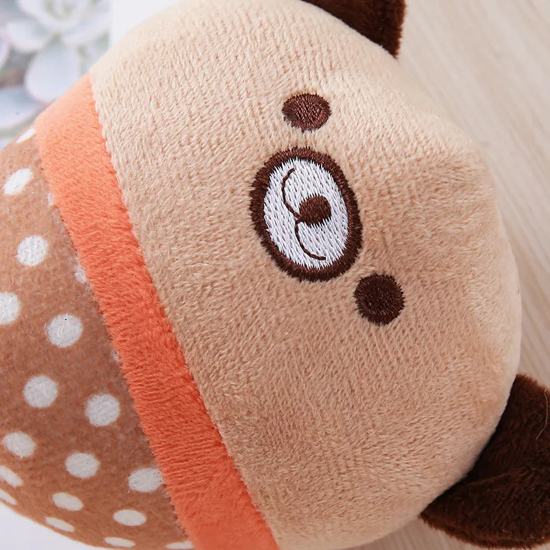 Cute Pet Plush Toy for Dogs Cats Squeaky Sound Soft Teething Clean Teeth Interactive Bite Resistant Chew Toy Pet Supplies