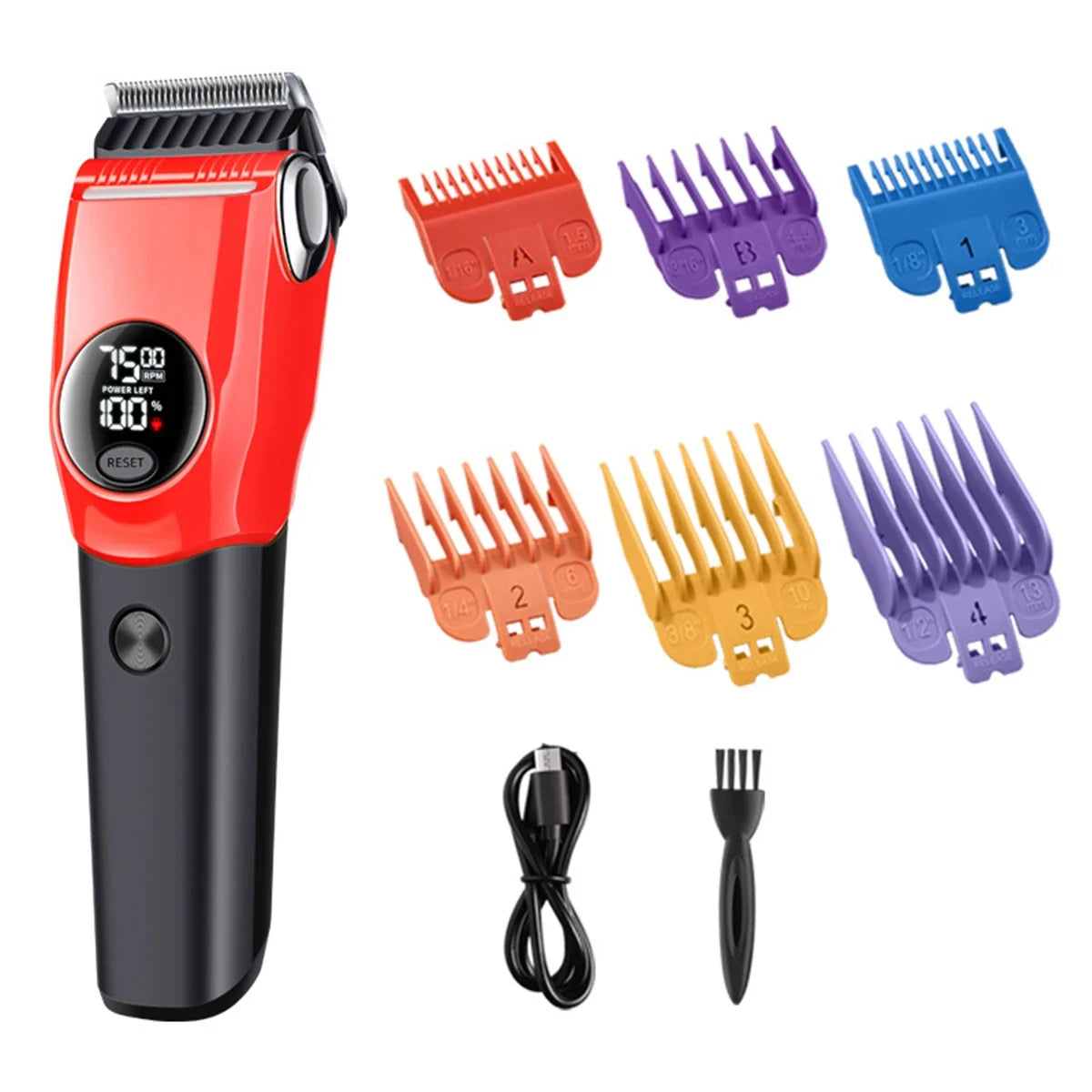 Electric Dogs Grooming Clipper Professional Hair Cutter for Pets Hair Trimmer Cordless Low Noise Shaver Cutter Machine Scissors
