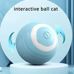 USB Rechargeable Interactive Cat Toys Balls Pets Smart Automatic Electric Rolling Ball for Kitty Tail Teasers with Catnip Gifts