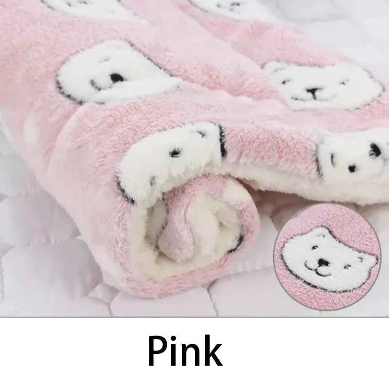 Flannel Pet Sleeping Mat – Soft, Washable, Durable Dog Bed