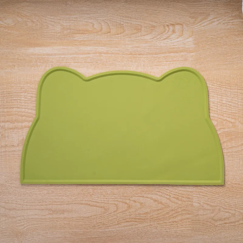 Dog Food Mat Non-Slip Leak Proof Pet Silicone Mat Food Bowl Pad Feeding Cushion for Cats Dogs Pet Accessories GDDM01