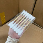 6Pcs Creative Large Cotton Swab Shaped Catnip Toy Giant Kitten Grinding Biting Stick Teething Cleaning Chew Toys Pet Supplies