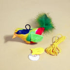 Simulation Chirping Bird Cat Toy Self Amusing Cat Teaser Stick With Catnip Sound Bird Pet Chew Toy Interactive Cat Plaything