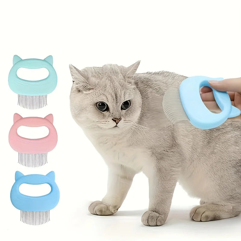 Pet Hair Removal Comb, a Cat Ear Comb and Hair Removal Brush, Gentle Skin, Easy to Clean, Suitable for Gentle and Effective Pet Grooming and Hair Removal, Essential Pet Supplies for Cats and Dogs, Suitable for Multi-Pet Hair Cleaning