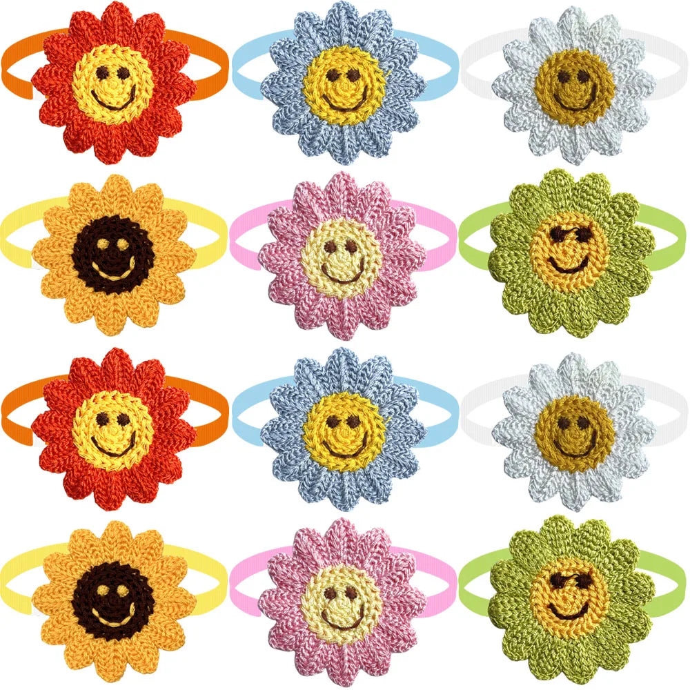 50/100pcs Dog Bow Ties Flower Collar Dogs Puppy Cat Bowtie Necktie Puppy Grooming Accessories Pet Supplies