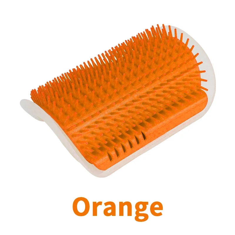 1-4Pcs Pet Cat Wall Corner Brush Comb Cat Playing Toy Massager With A Tickling Comb Soft Cat Self Groomer Pet Grooming Supplies