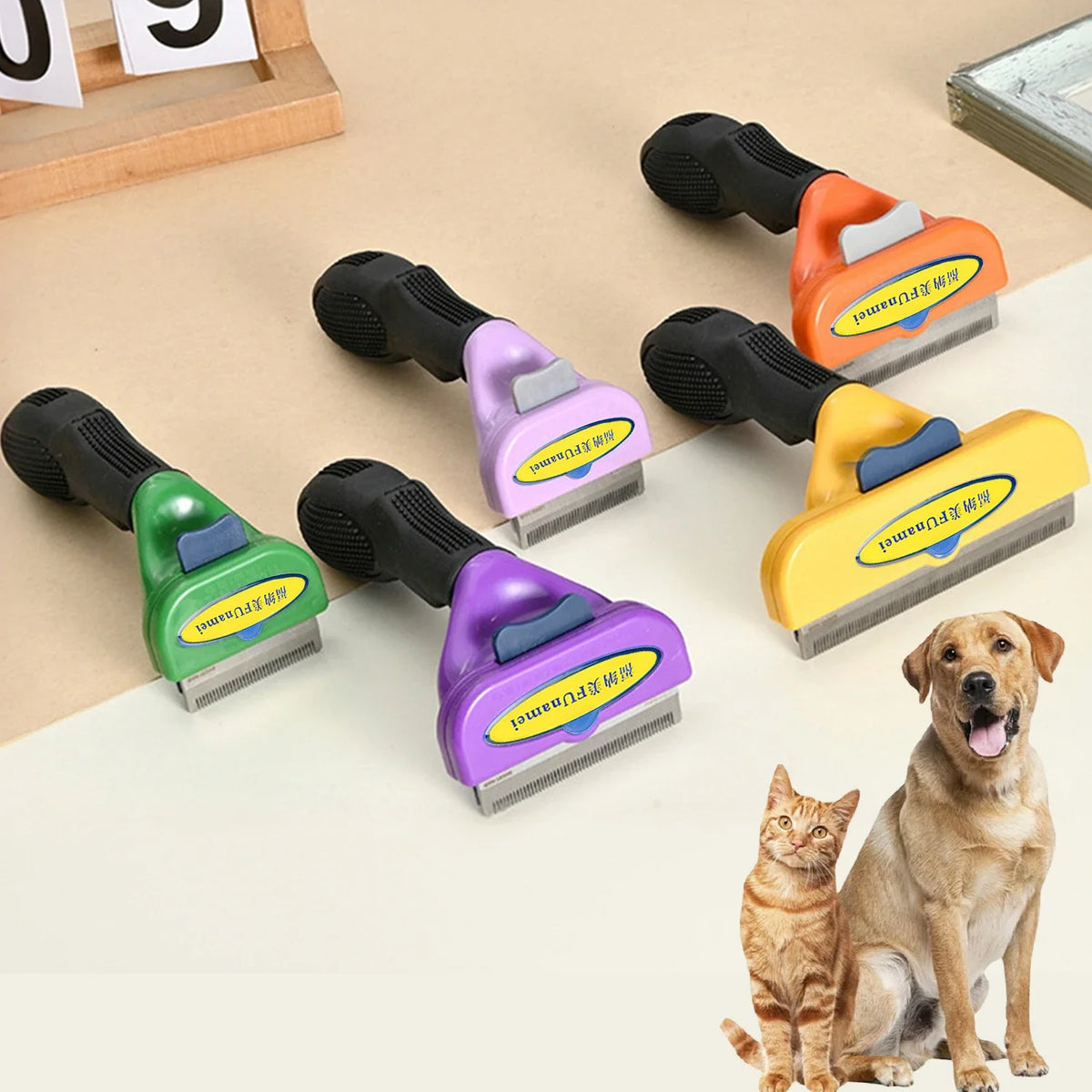 Dog Brush Grooming Accessories Pet Hair Knotting Remover Large Dogs Cat Short Long Hair Anti Lice Combs Cat Hair Care Supplies