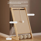Vertical Sisal Cat Scratcher Durable Non Shedding Scratch Board Cat Toy Home Living Room Bedroom Office Cat Condo Cat Tree House