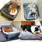 Large Square Nest S-3XL Pet Large Dog Bed for Small Medium Dogs Soft Fleece Nest Big Dog Sofa Bed Winter Warm Cat House for Pet