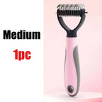 Professional Pet Deshedding Brush Dog Hair Remover Pet Fur Knot Cutter Puppy Cat Comb Brushes Dogs Grooming Shedding Supplies