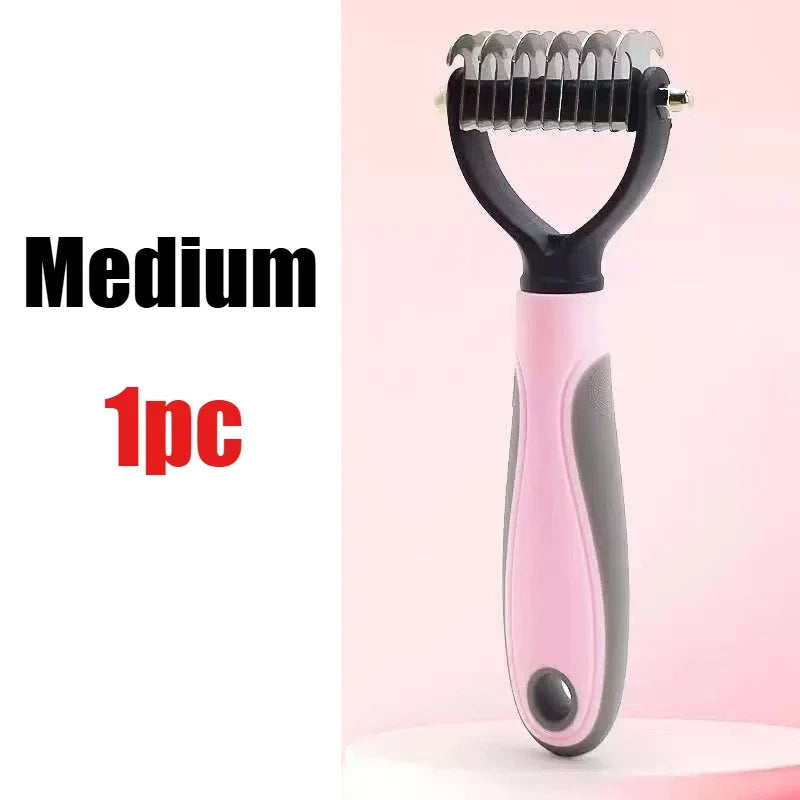 Professional Pet Deshedding Brush Dog Hair Remover Pet Fur Knot Cutter Puppy Cat Comb Brushes Dogs Grooming Shedding Supplies
