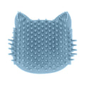 Cat Corner Self Groomer Soft Silicone Massage Cat Itch Board with Catnip for Cats Kittens Dogs Puppies Meditation Blue