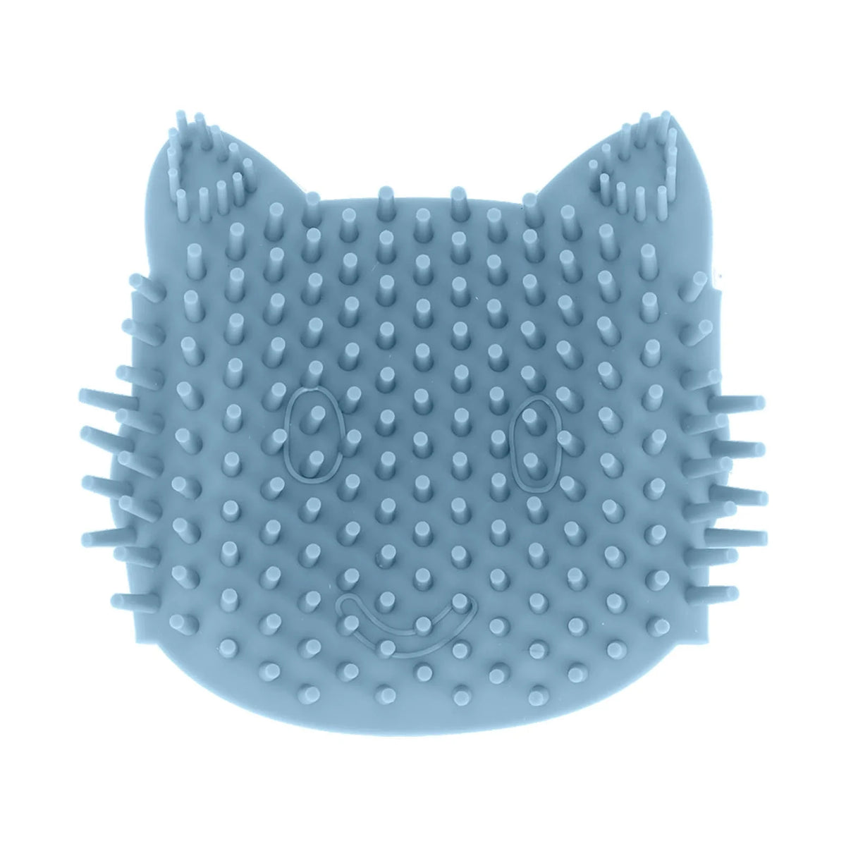 Cat Corner Self Groomer Soft Silicone Massage Cat Itch Board with Catnip for Cats Kittens Dogs Puppies Meditation Blue