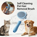 Bioline Pet Dog Brush Cat Comb Self Cleaning Pet Hair Remover Brush For Dogs Cats Grooming Tools Pets Dematting Comb Dogs Supply
