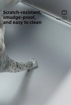 Large Stainless Steel Open Cat Litter Box Anti Splash Cat Toilet Pet Supplies