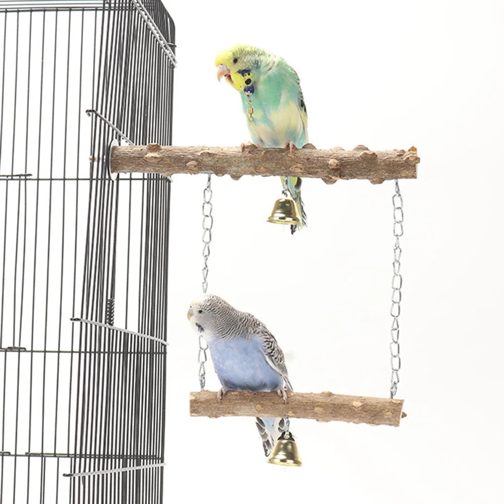 1PC Parrot suspension bridge toys, bird toys, swing supplies, claw grinding, pole standing, birdcage accessories