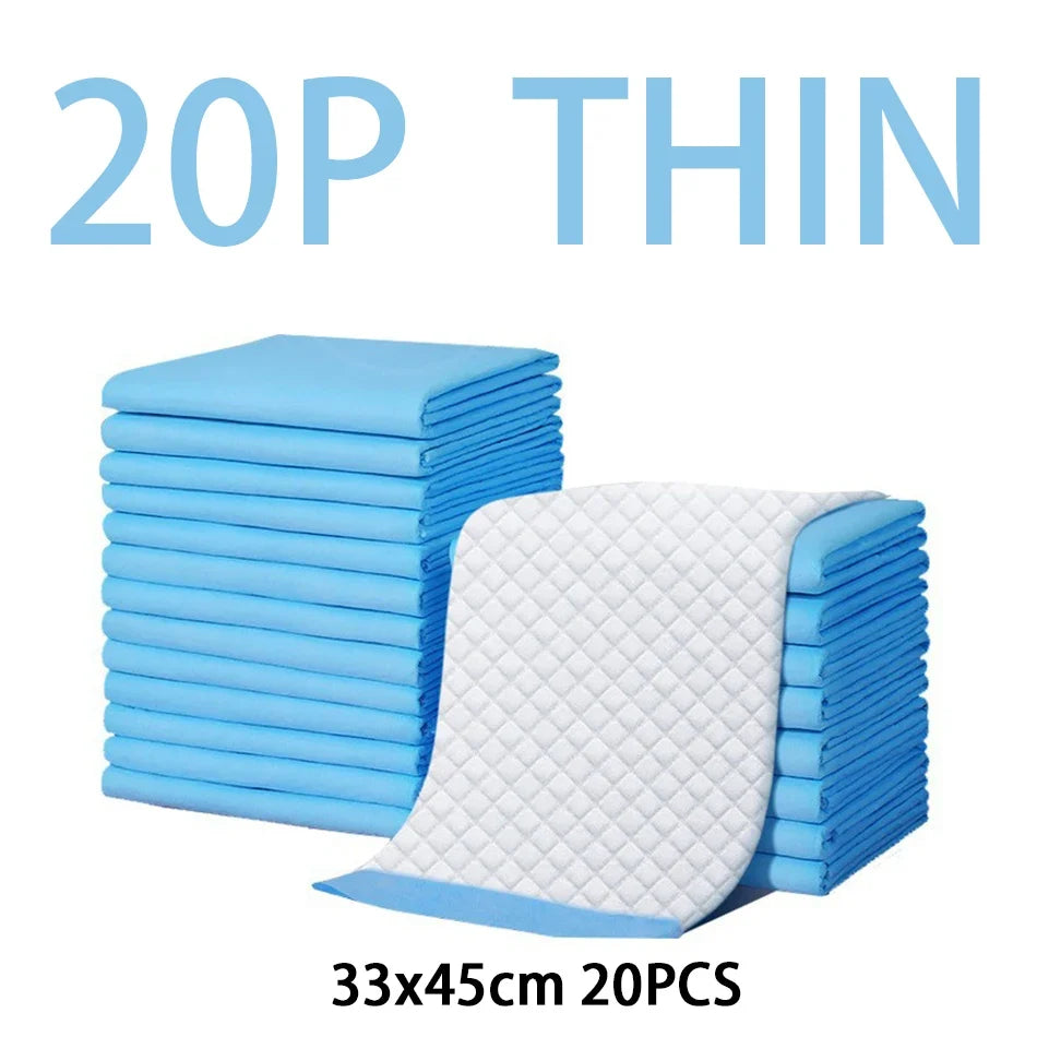 100/50/40/20PCS Absorbent Dogs Diapers Disposable Puppy Training Pee Pads Dry Clean Cushion Dog Supplies pañales para perros