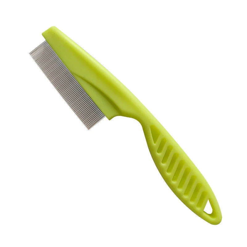 Comb Dog Cat Hair Removal Brush Stainless Steel Dense Teeth Inline Comb Portable Pet Universal Grooming Cleaning Supplies