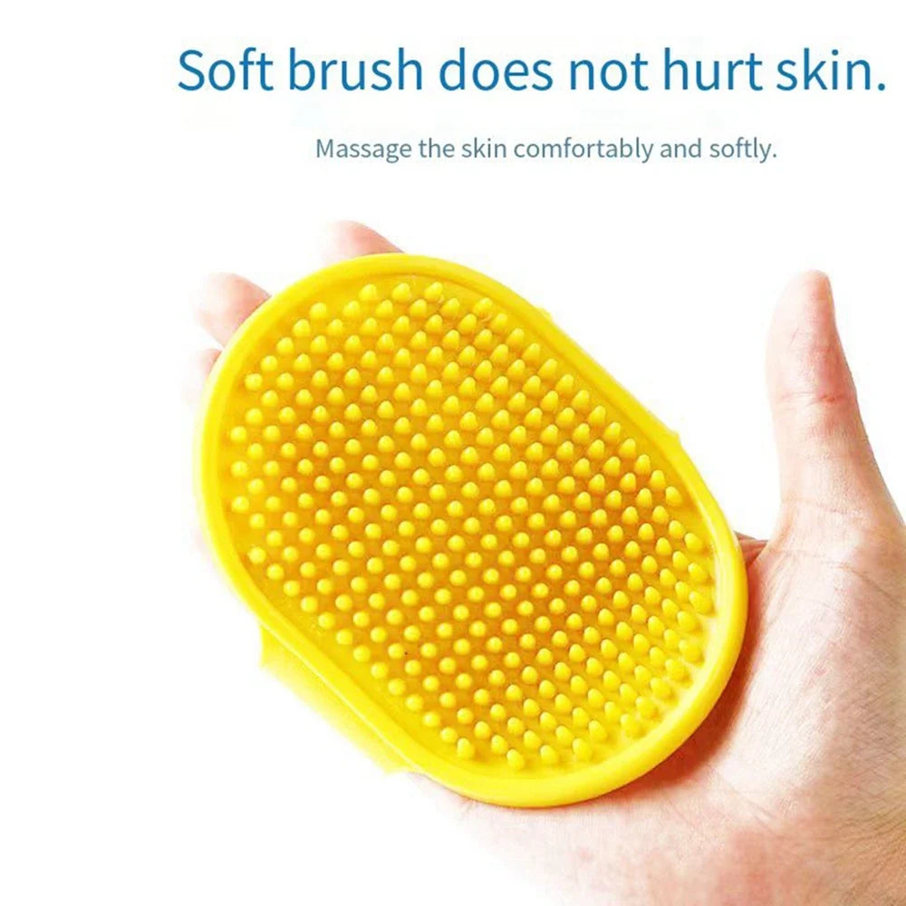 Pet Cleaning Brush Dog Cats Bath Soft Rubber Silicone Massage Gloves Comb Hair Remover Wash Grooming Cleaning Washing Supplies
