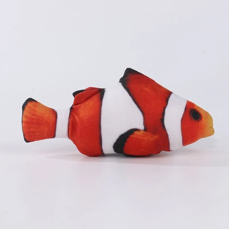 New Design Plush Fish Cat Toy Durable Bite-Resistant Interactive Toy Catnip Stuffed Pet Plaything
