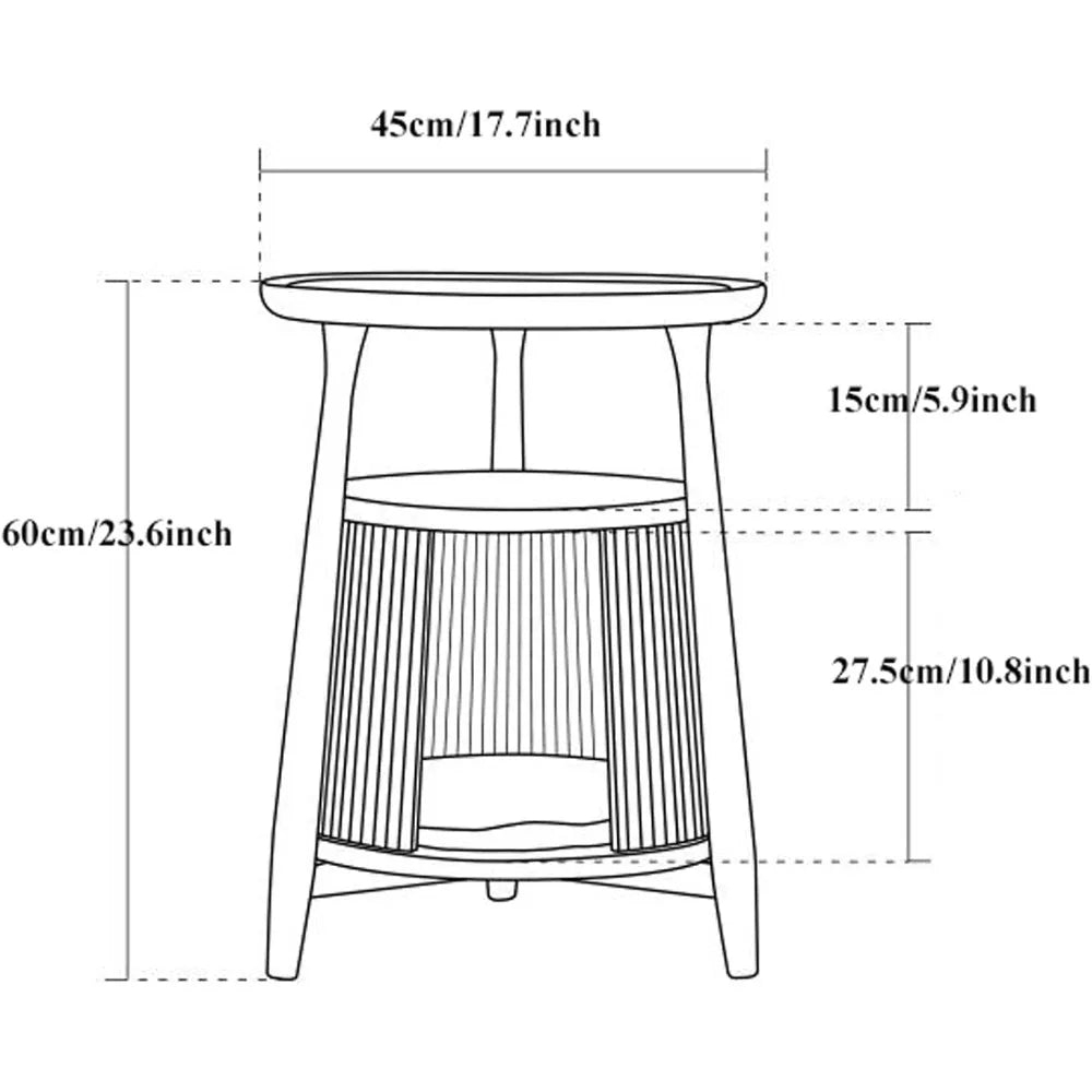 Solid Wood End Table with Built-in Cat House, Nightstand Coffee Table for Small Cats, Pet Bed Side Table Cat Condos