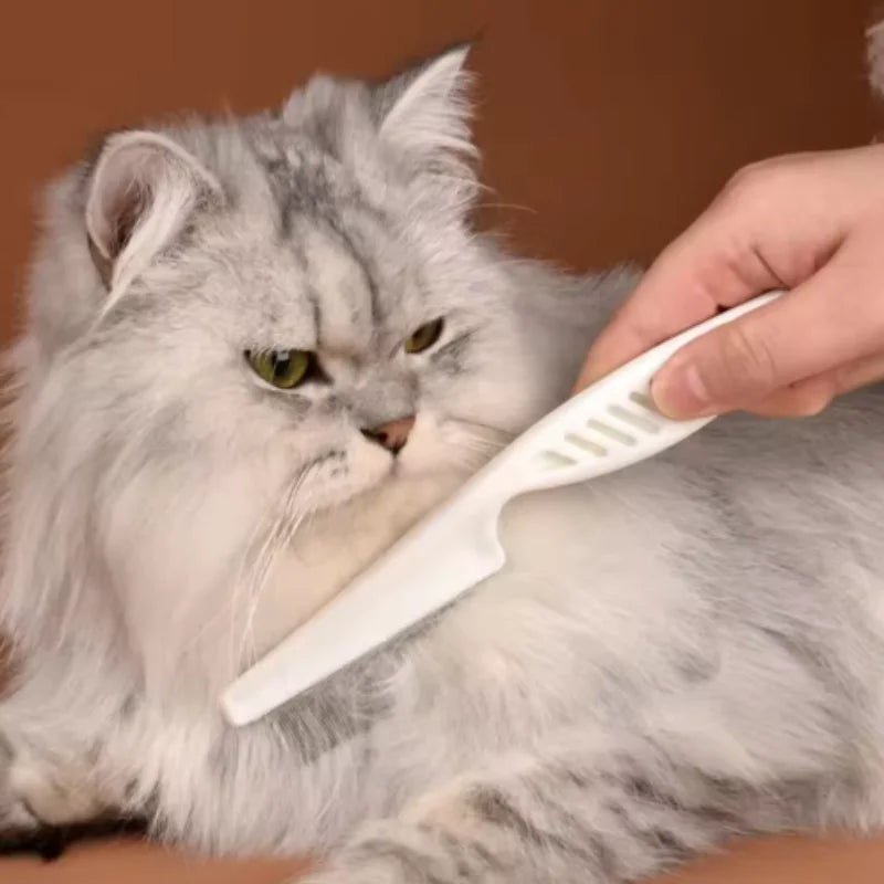Comb Dog Cat Hair Removal Brush Stainless Steel Dense Teeth Inline Comb Portable Pet Universal Grooming Cleaning Supplies