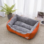 Large Square Nest S-3XL Pet Large Dog Bed for Small Medium Dogs Soft Fleece Nest Big Dog Sofa Bed Winter Warm Cat House for Pet