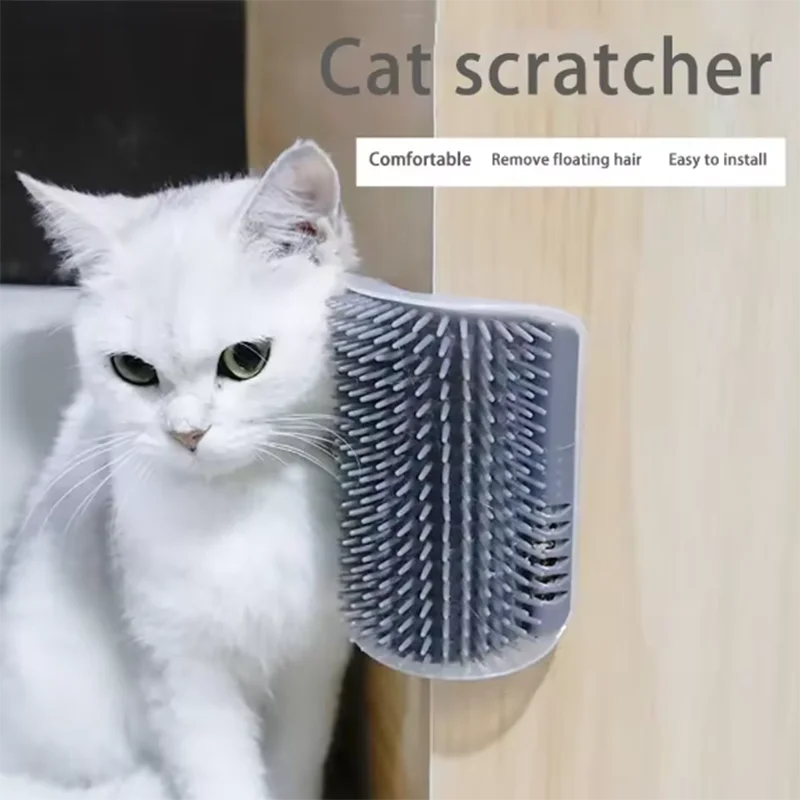 Cat Scratcher Massager for Cats Scratching Pets Brush Remove Hair Comb Grooming Table Dogs Kitten Care Royal Canin Accessories