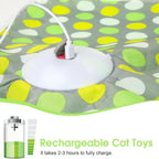 Smart Hide and Seek Cat Toy Electric Thermal Sensing Cat Catch Cover Motion Activated Real Mouse Squeaky Feather Teaser Wand