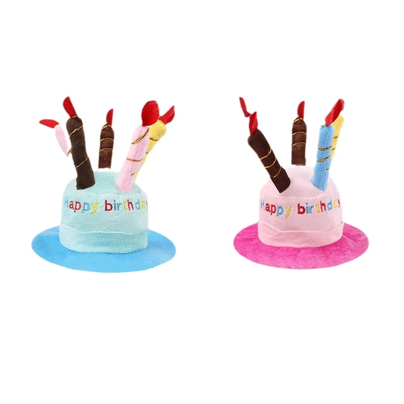 Pet Dog Hat for Birthday Party Adjustable Dog Hats Cat Cap Dog Accessories Dog Costumes Puppy Grooming Dress Up Hat Pet Supplies