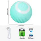 Automatic Electric Cat Ball Toy Interactive Rolling Smart Self-Moving Kitten Plaything for Indoor Cats Training And Fun