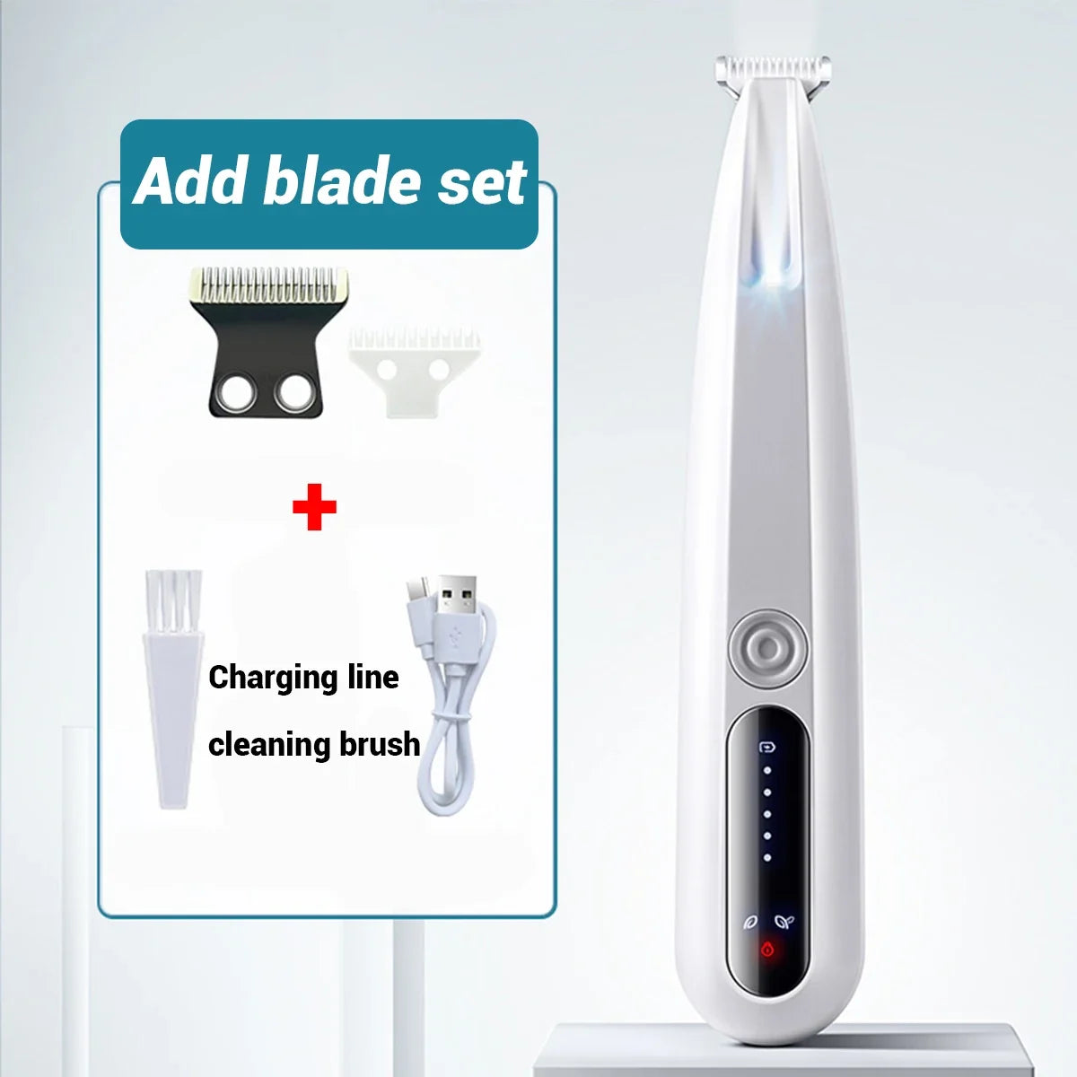 New type of dog paw trimmer with travel lock function fully waterproof pet hair trimmer with LED display screen cat hair trimmer