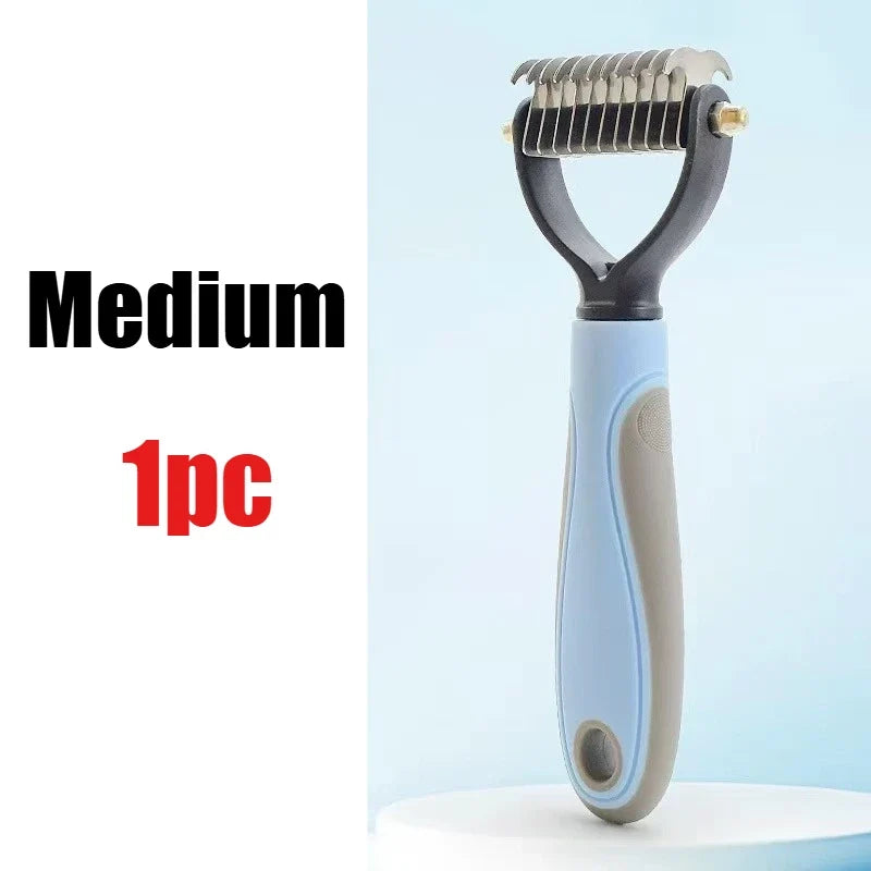 Professional Pet Deshedding Brush Dog Hair Remover Pet Fur Knot Cutter Puppy Cat Comb Brushes Dogs Grooming Shedding Supplies