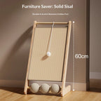 Vertical Sisal Cat Scratcher Durable Non Shedding Scratch Board Cat Toy Home Living Room Bedroom Office Cat Condo Cat Tree House