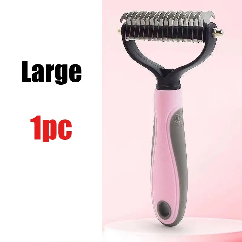 Professional Pet Deshedding Brush Dog Hair Remover Pet Fur Knot Cutter Puppy Cat Comb Brushes Dogs Grooming Shedding Supplies