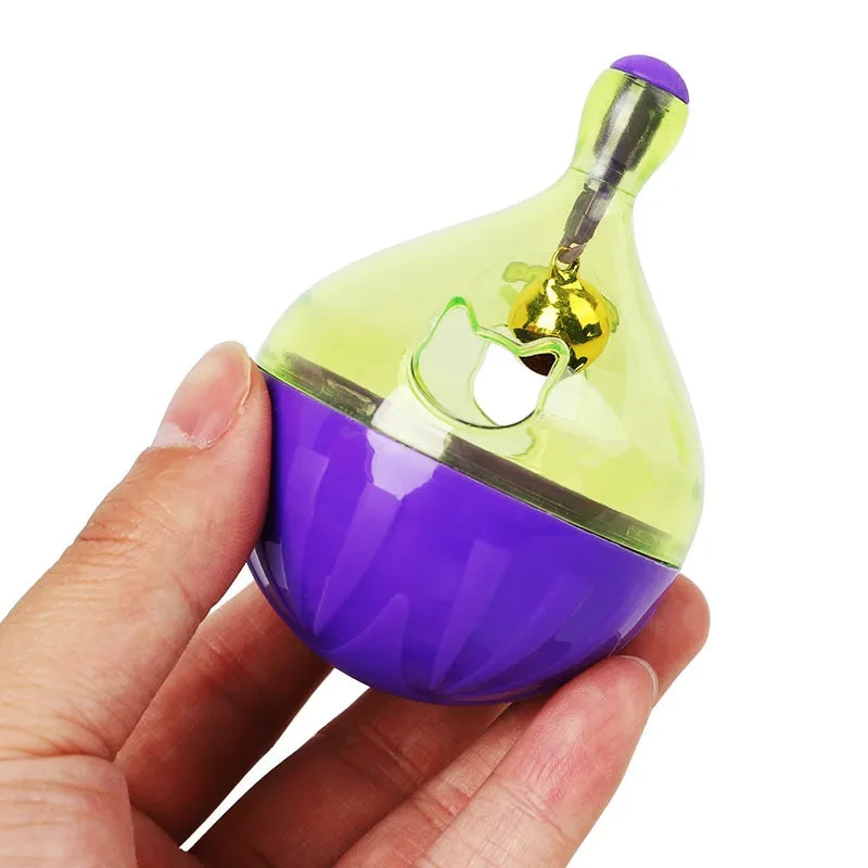 Pet Cat Fun Bowl Feeding Toys Dog Tumbler Feeder Puppy Kitten Shaking Leakage Food Ball Container Exercise Training Leakage Toys