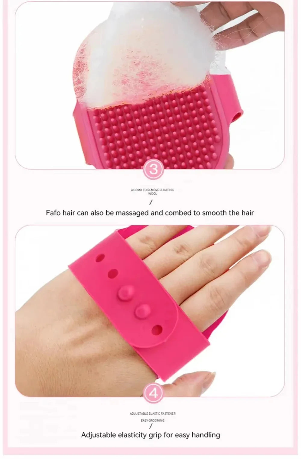 Pet Bath Silicone Comb Soft Rubber Dog Cat Brush Massage Hair Remover Pet Supplies Dog Grooming Wash Cleaning Equipment