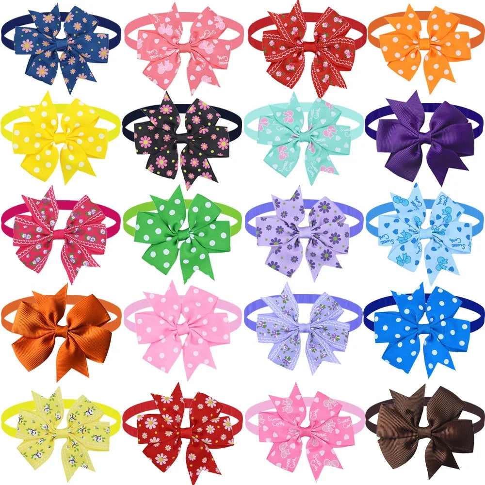50/100pcs Pet Dog Bow Ties Dog Pet Accessories Cute Pet Dog Bowties Neckties Dog Grooming Products Pet Shop Dog Supplies