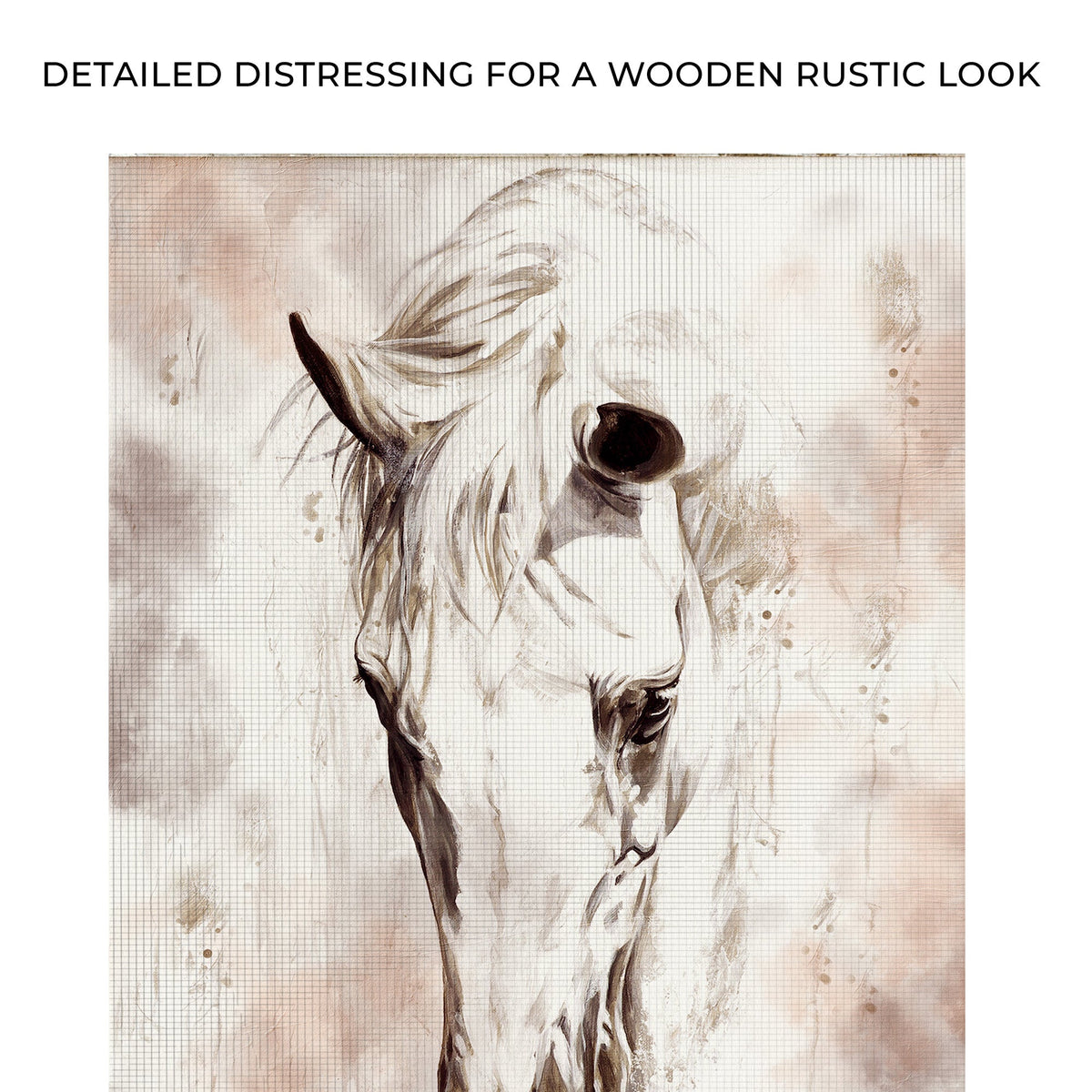 Sorrowful Horse Canvas Wall Art