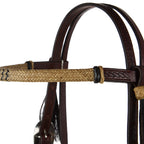 WD-NRSBH Natural Rawhide Browband Headstall