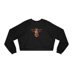 Artsy Fartsy Cat Lady Cropped Pullover - Fun & Comfy Fleece Apparel