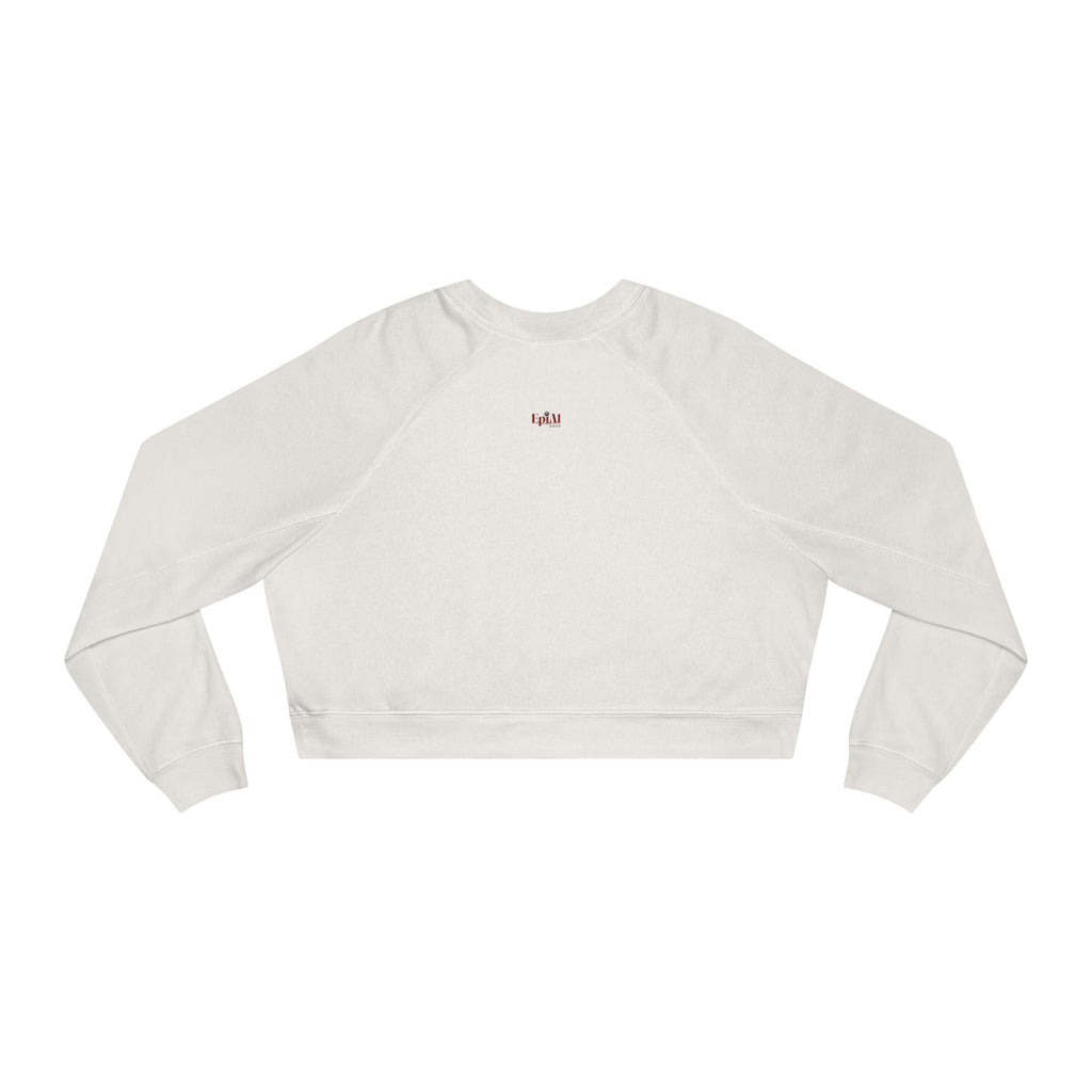 Artsy Fartsy Cat Lady Cropped Pullover - Fun & Comfy Fleece Apparel