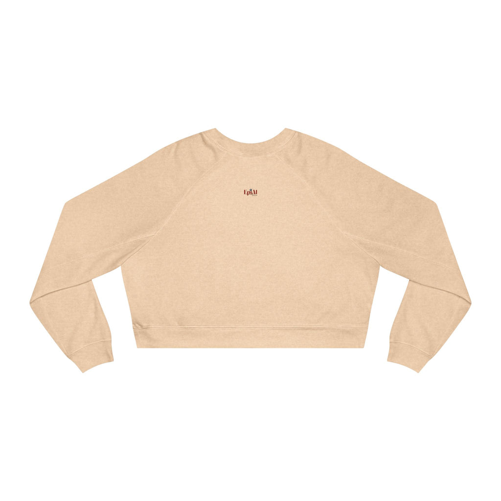 Artsy Fartsy Cat Lady Cropped Pullover - Fun & Comfy Fleece Apparel