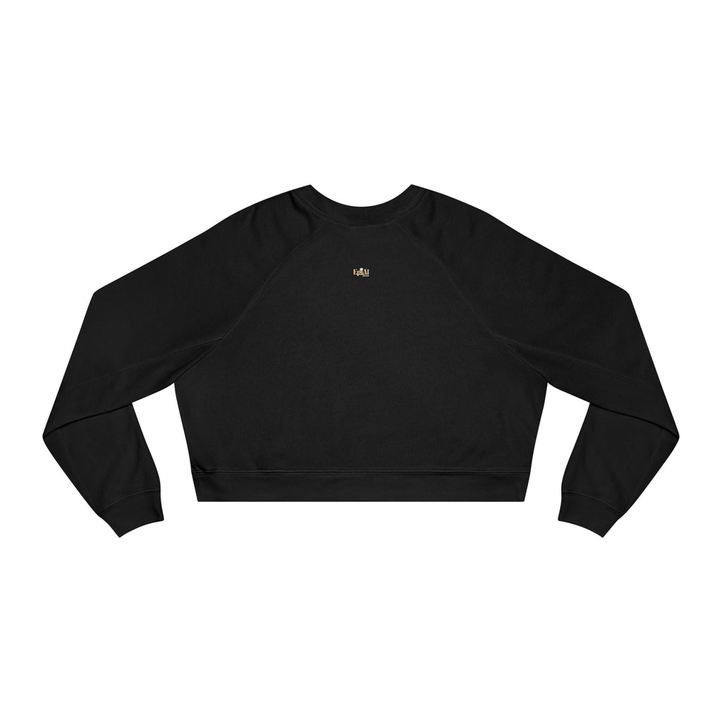 Artsy Fartsy Cat Lady Cropped Pullover - Fun & Comfy Fleece Apparel