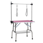 46" Folding Dog Pet Grooming Table in Pink Color