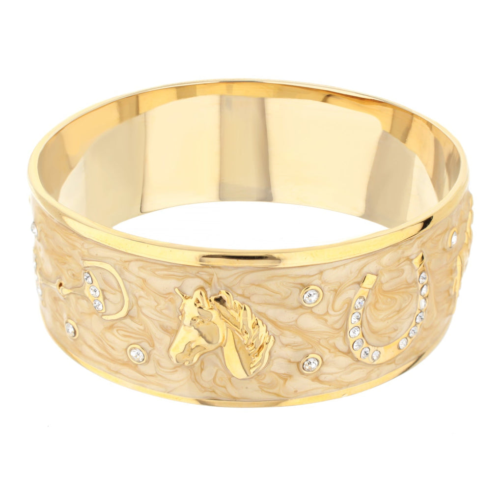Equestrian Bangle — Russet Horse Head