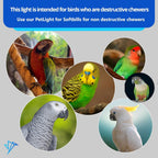 Happybird Lighting Bird Cage Light with Chew Guard