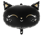 Black Cat Matte Foil Balloon – Halloween Decor | Ellie’s Party Supply